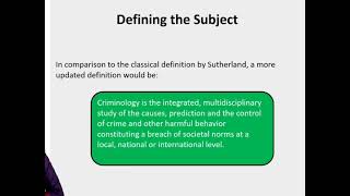 Introduction to criminology  Understanding the subject  CSS Federal public service commission [upl. by Tonl]