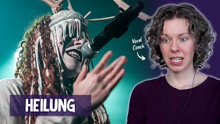 Heilung Reaction  Vocal coach hears quotKrigsgaldrquot LIVE for the first time [upl. by Akino]