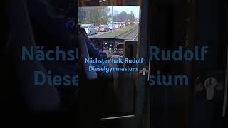 Nächster halt Rudolf Dieselgymnasium Tram City Flex Linie 6 [upl. by Adaliah]