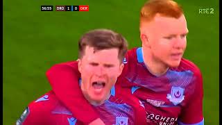 CONTROVERSIAL PENALTYNO PENALTY DECISION  DROGHEDA UNITED V DERRY CITY  2024 FAI CUP FINAL [upl. by Nabetse]