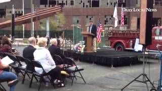 Scott Huston pres of National Iron amp Steel Heritage Museum opening the Coatesville Remembers 911 [upl. by Harraf966]