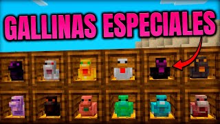 🐔 OreChickens Addon para Minecraft PE 121 ¡Pollos que generan minerales 🪨🐔 [upl. by Crow]