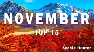 15 Best Places To Visit In November 2024  November Travel Guide [upl. by Lyreb644]