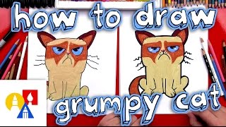 How To Draw Grumpy Cat [upl. by Luamaj]