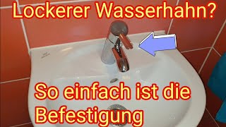 Lockerer WasserhahnMischbatterie  So einfach ist die Befestigung [upl. by Fallon]