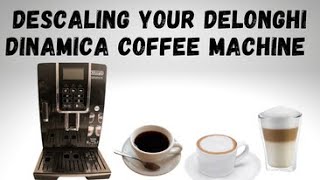 Delonghi Dinamica Coffee Machine Descaling Guide [upl. by Zackariah]