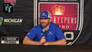 NASCAR Cup Series at Michigan  Chris Buescher prerace press conference 81724 nascar [upl. by Crin301]