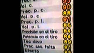 Ronaldinho pes stats  pes 6 [upl. by Nnarefinnej]