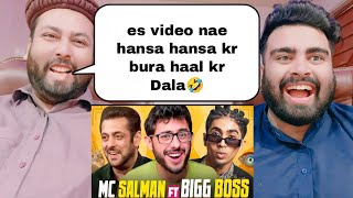 MC SALMAN FT BIGG BOSS  CARRYMINATI  Pakistani Reaction [upl. by Mullins879]