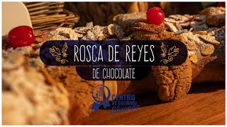 Receta Rosca de Reyes de Chocolate con harina Hoja de Plata [upl. by Eniamzaj]