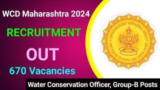 WCD Maharashtra Recruitment 2024  Notification Out  Full Detail Explained by MDE [upl. by Griffie946]