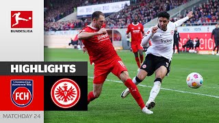 Frankfurt Benefit From Curious Goal  Heidenheim  Eintracht Frankfurt  Highlights MD 24 Buli 2324 [upl. by Anirba]