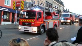 Défilé sapeur pompiers à châteausalins 2013 [upl. by Strohben]