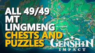 All Mt Lingmeng Chests and Puzzles Genshin Impact [upl. by Bal]