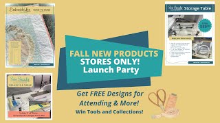 NEW FALL DESIGNS QUILTING TABLES SALES amp AMAZING EDGE TO EDGE DESIGNS [upl. by Bagley312]