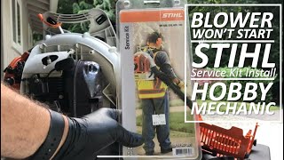 Stihl Leaf Blower Wont Start  Running Rough amp Bogging  Stihl Blower Service Kit  Hobby Mechanic [upl. by Seidel]