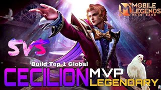 Powerful Midland MVP Cecilion ProMage Insane Kill Best Damage Top 1 Global Cecilion MLBB [upl. by Acemahs565]