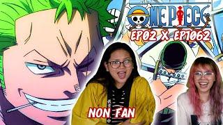 NON One Piece Fan REACT to One Piece Ep 2 amp Ep 1062  ONE PIECE ZORO VS KING REACTION [upl. by Deacon324]