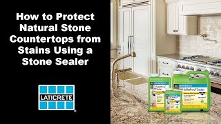 How to Protect Natural Stone Countertops from Stains Using a Stone Sealer [upl. by Erusaert]