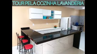 TOUR Pela Minha Cozinha lavanderia  COMPLETO [upl. by Nnawtna45]