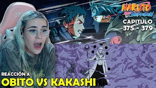 OBITO VS KAKASHI 🤯  REACCION A NARUTO SHIPPUDEN POR PRIMERA VEZ  375  379 [upl. by Venola655]