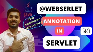 WebServlet Annotation In Servlet  Hindi [upl. by Barcus124]