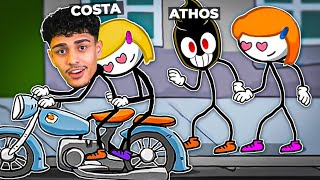 COSTA e ATHOS SALVANDO as NAMORADAS [upl. by Ecinahc]