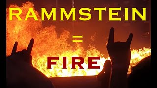 RAMMSTEIN fire show in Berlin slow motion [upl. by Genni374]