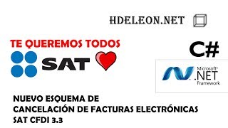 Nuevo esquema de cancelación de facturas electrónicas en C Net  CFDI 33 SAT [upl. by Lais]