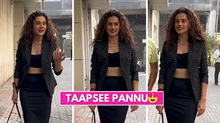 Taapsee Pannu Spotted At Andheri  Taapsee Pannu [upl. by Joappa511]