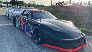 Auburndale Speedway United Super Late Model Twin 50 2 Nick Neri 6124 [upl. by Eehtomit224]