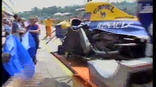 Riccardo Patrese Tamburello massive accident 1992 [upl. by Jareb]