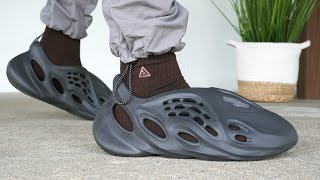 Adidas YEEZY Foam Runner ONYX REVIEW amp On Feet [upl. by Ahsemal989]