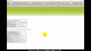 Forwarding Port Tutorial of PTCL Wireless Router [upl. by Ynoyrb]