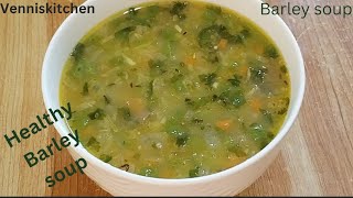 Healthy Barley SoupBarley SoupVegetable Barley SoupWeight loss recipe [upl. by Ecertap]