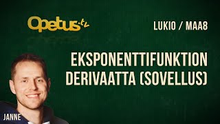 Eksponenttifunktion derivaatta sovellus [upl. by Maloy]