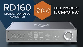 HiFi Rose RD160 Digital To Analog Converter DAC  FULL Product Overview [upl. by Filia188]