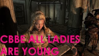 Skyrim Special Edition Mod Review  CBBE All Ladies Are Young [upl. by Meece]