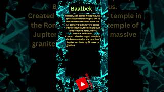 BaalbekhttpswwwyoutubecomENGLISHDATTVfeaturedshortvideo [upl. by Bergh]