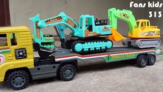 Film Kartun Animasi Anak  Mainan Excavator  Beko Bego amp Truk Trailers [upl. by Halima533]