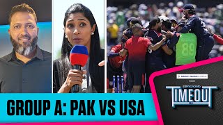 T20 WC 2024  Timeout LIVE  Sensational USA stun Pakistan in a Super Over [upl. by Zephan]