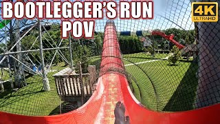 Bootleggers Run POV Front Row 4K 60FPS Splish Splash ProSlide Water Coaster  NonCopyright [upl. by Jamille]