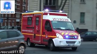 Paris Ambulance de réanimation BSPP compilation [upl. by Kristin429]