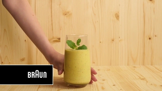 Recept Braun MultiQuick 9 staafmixer  Smoothie van avocado en mango [upl. by Ahsiat409]