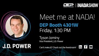 Live Interview with Tyson Jominy at JD Power from DEP NADA 4301W [upl. by Ahsilrak]