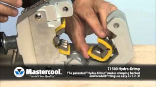 Mastercool 71500 quotHydraKrimpquot Hydraulic AC Hose Crimper [upl. by Pampuch]