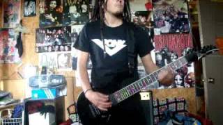 korn  Word Up cover guitar munky [upl. by Laerdna279]