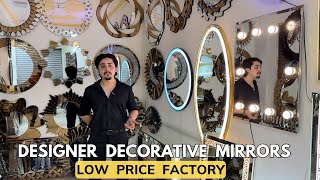 Designer Decorative Mirrors at Very Cheap Price  LED Mirrors Venetian Mirrors Glass Furniture Art [upl. by Pacien]