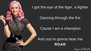 Roar  Katy Perry Lyrics [upl. by Ttebroc]