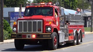 Plainfield Township Volunteer Fire Company Tanker 3631 Responding 51723 [upl. by Lorrimor558]